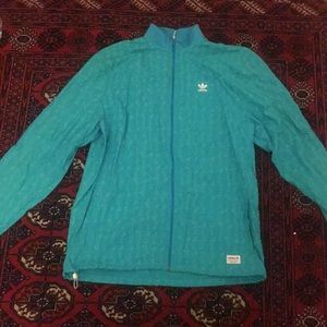 Adidas torquise  windbreaker